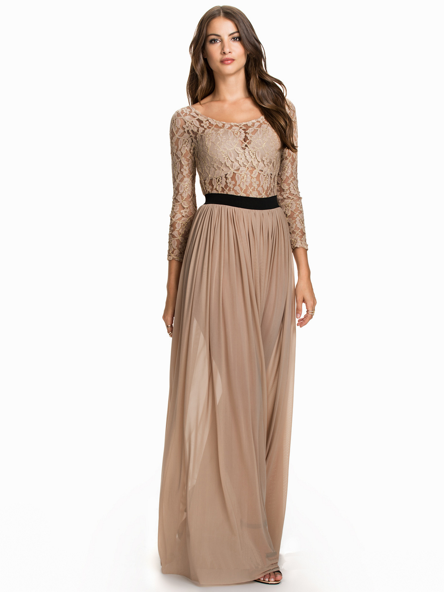 W25045  Long Sleeve Maxi Dress